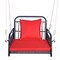 Outdoor Rattan Swing Chair with Seat Cushion for Porch and Patio
